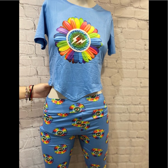 🦋🦋SET LEGGING AND TOP WOMAN / JUNIOR SIZE S / M with mask🦋🦋 - Picture 1 of 10